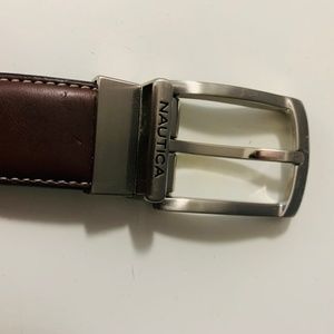 Nautica Men's Leather Belt Size 34